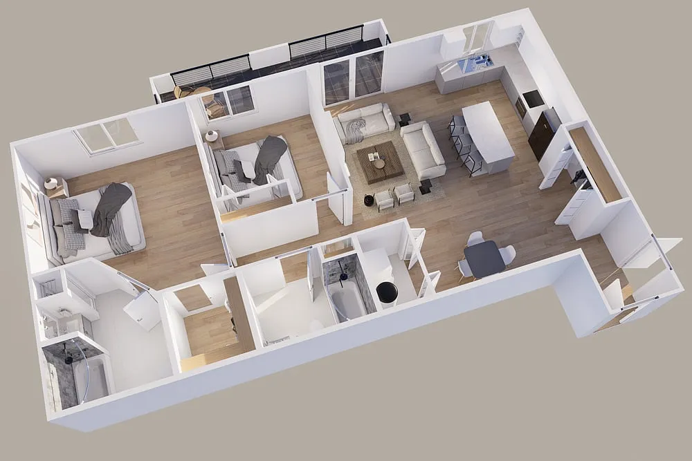 Floor plan Lower - Scenic View - 2 Stall