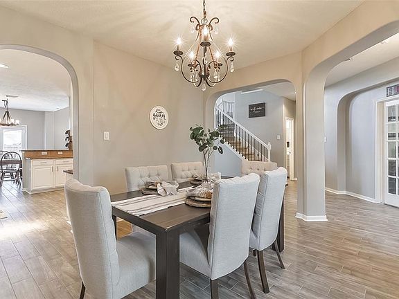 Spacious formal dining room.  French doors to the study.