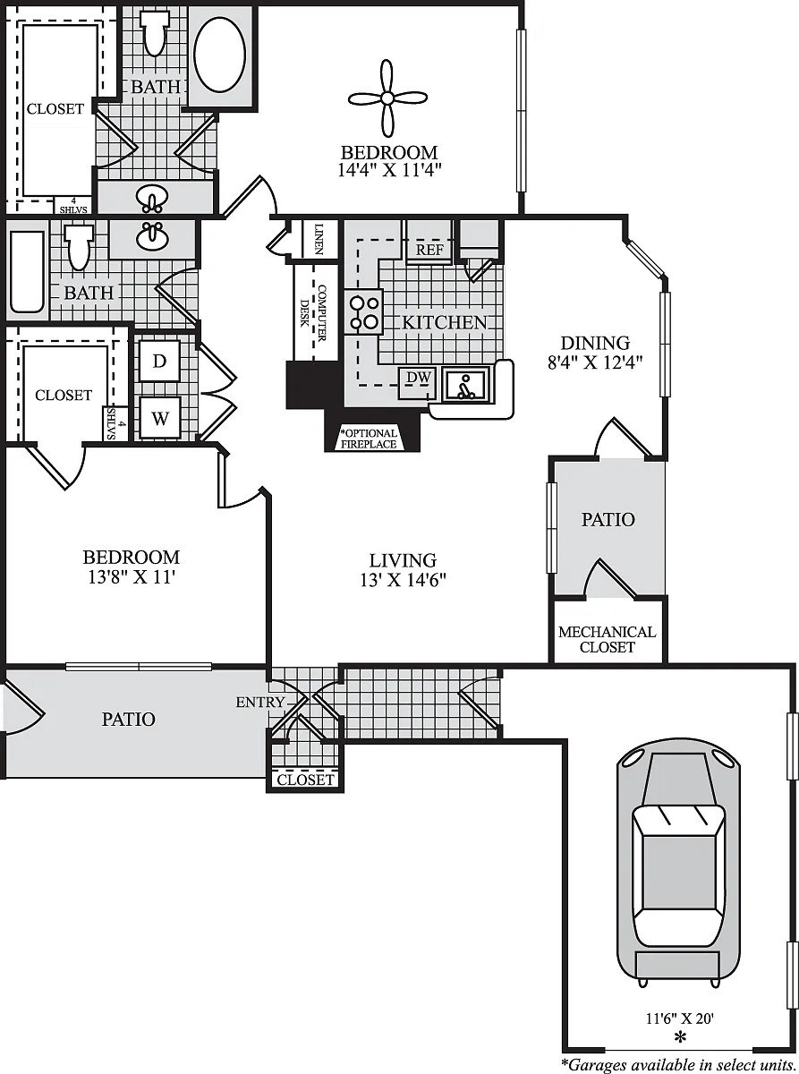 Floor plan Seville with Garage