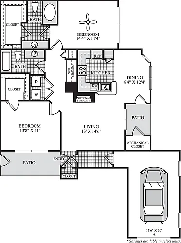 Floor plan Seville with Garage