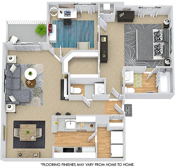 Floor plan Ashley with Den