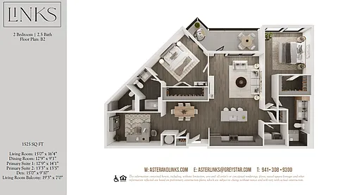 Floor plan Links B2
