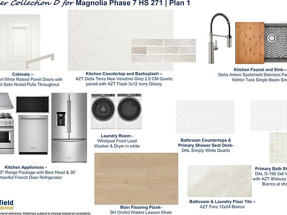 Images are for general reference. Materials subject to change based on availability.