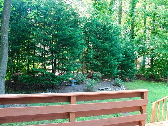 view from deck to private yard