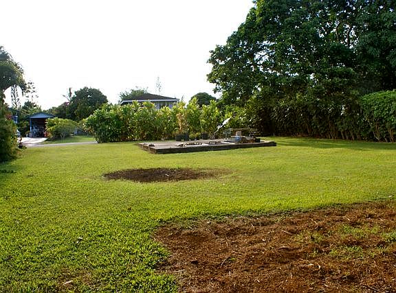 Looking from back of lot