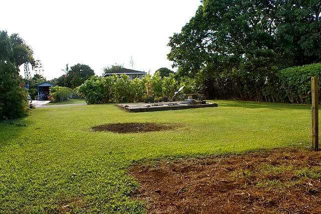 Looking from back of lot