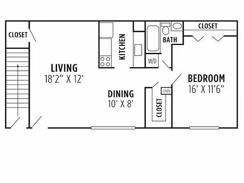 Floor plan One Bedroom