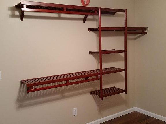 Closet system in each bedroom