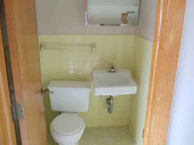 HALF BATHROOM OFF KITCHEN