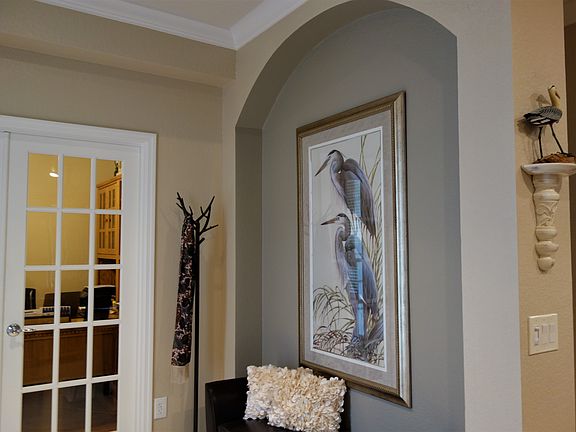 Entry-French doors to office