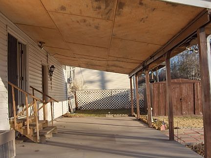 Covered back porch