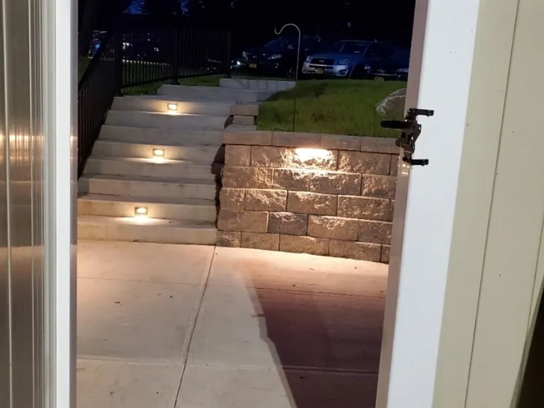 walking area to (2) parking spot