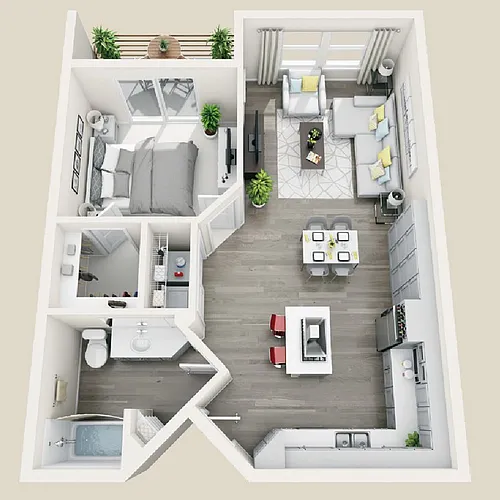 Floor plan 1B20