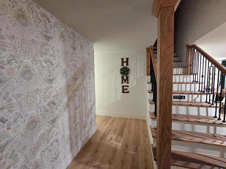Upon entering the property, you will be welcomed by a warm homey vibe! Home sweet home!