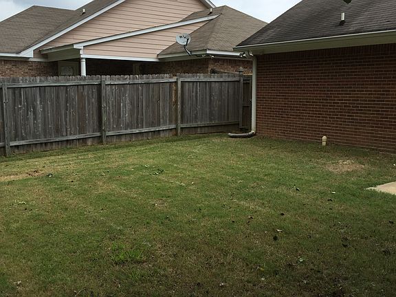 Fenced back yard
