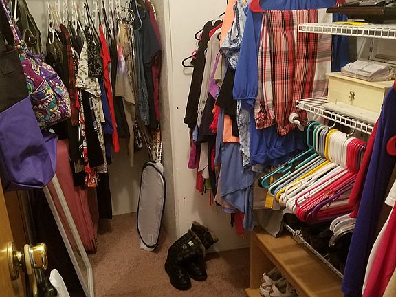 Walk in master closet