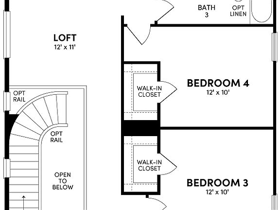 Haverford Upper Floor Blacklines