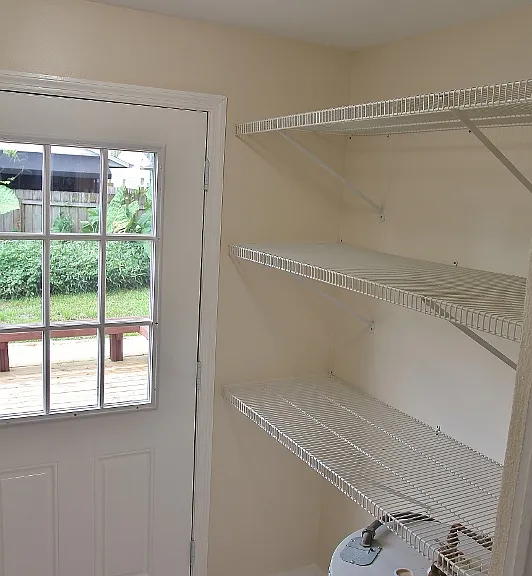 Plenty Of Storage Shelves.