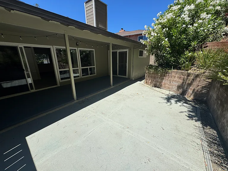 Private patio area.