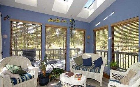 Energy efficient with passive solar sun rm w circulating fan