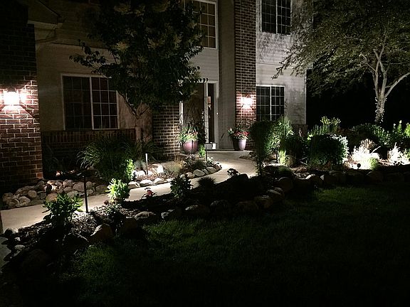 Front yard - by night