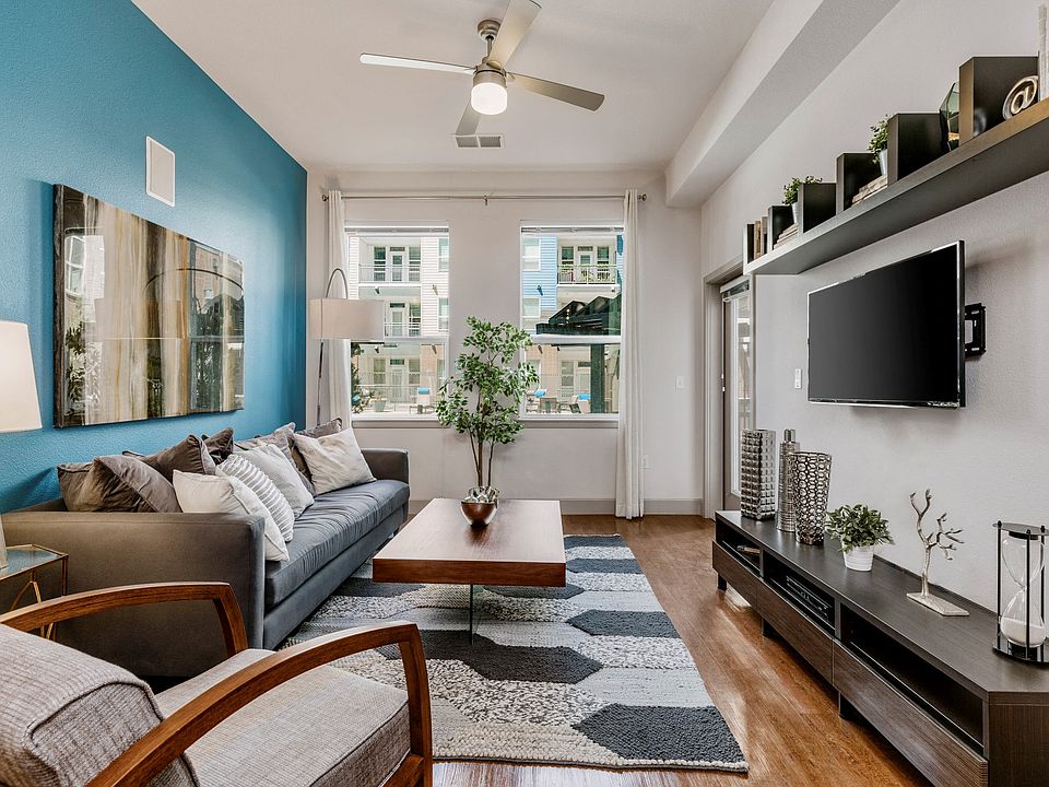 City House Apartments Model Living Room and Window