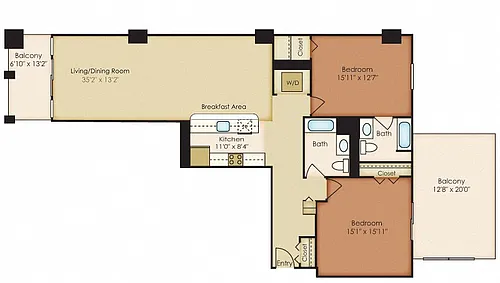 Floor plan Francis Scott Key II