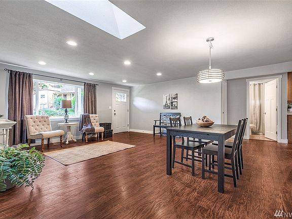 View of main living area from the door to the deck! 