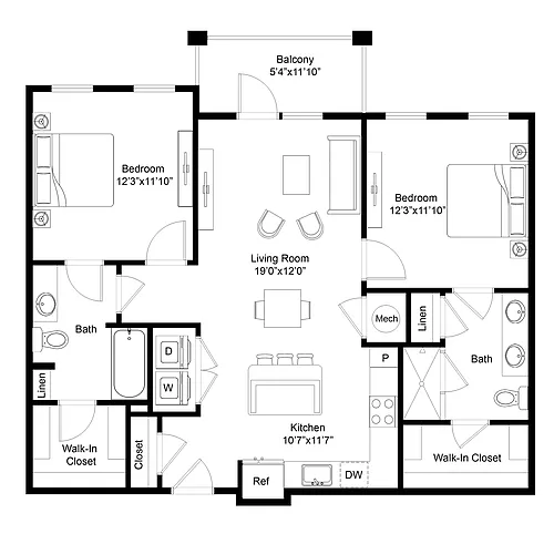 Floor plan Hideaway
