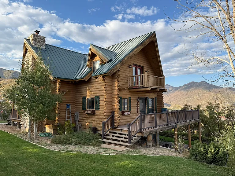 View of cabin looking northwest