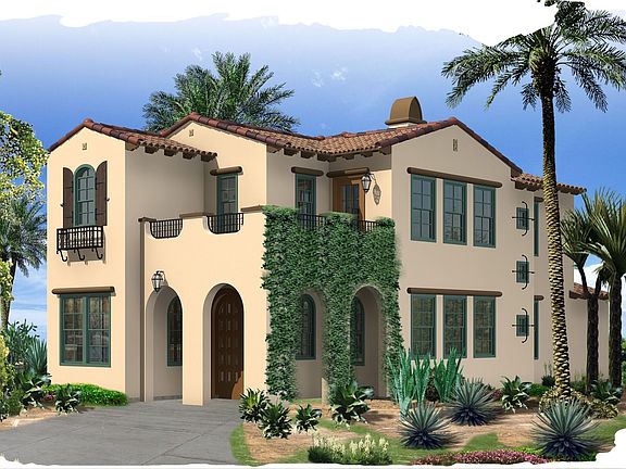 Plan 1 Santa Barbara elevation rendering