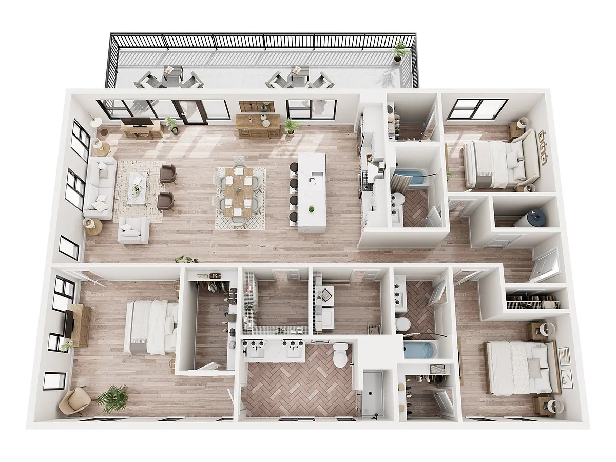 Floor plan Simone Penthouse