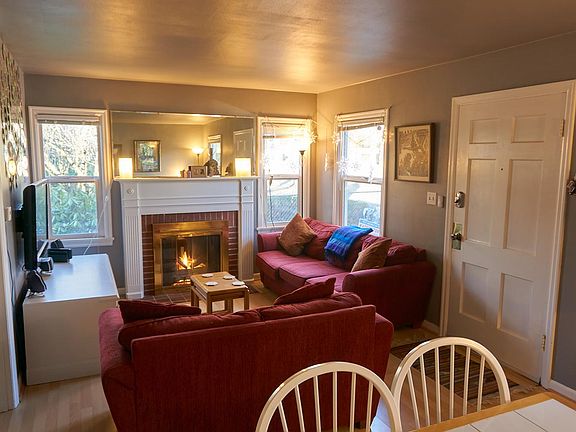 The living room, furnished.