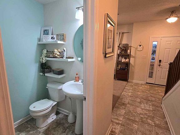 Half bathroom on first floor