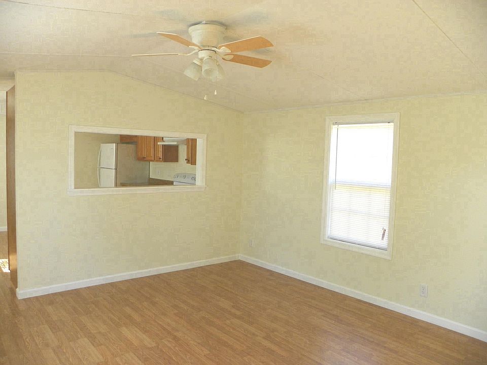 Living room with pass through to kitchen