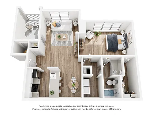Floor plan 1/1 Partial Coastal Renovation