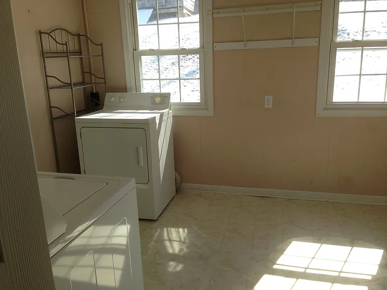 utility room, with washer and dryer