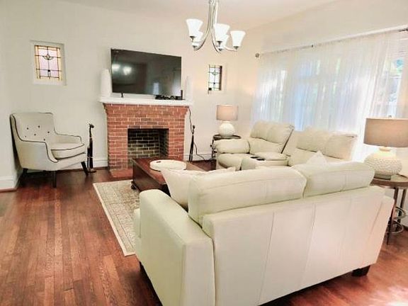 living room with smart T.V