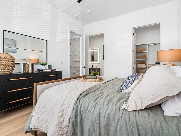 Simple yet refined bedroom setup.