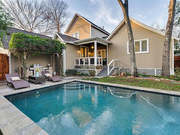 Retreat into your own Backyard Sanctuary to the sounds of the Pool's Waterfall and ability to change the Lighting colors. The grill is already in place! Plenty of additional yard space for the kids and the pets to play.