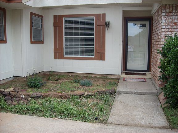 Flower bed and dining room window