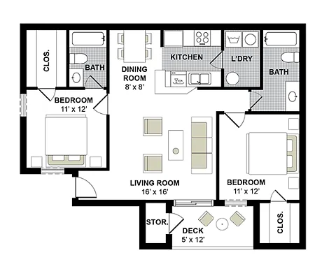 Floor plan Hampton-Deluxe