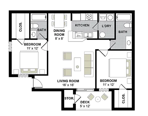 Floor plan Hampton-Deluxe