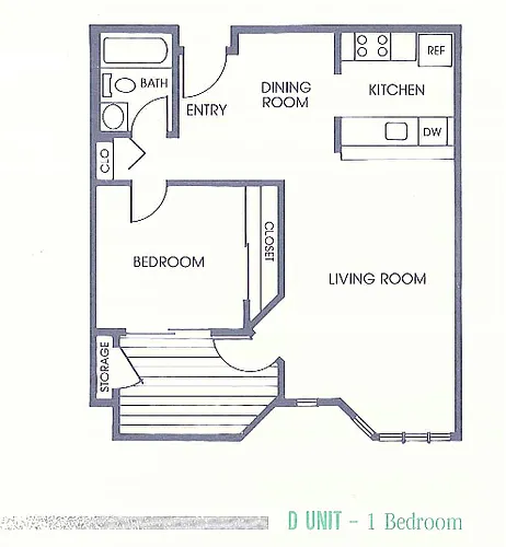 Floor plan D1x1