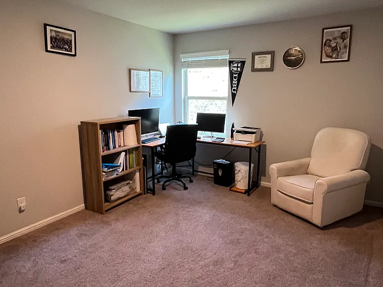 Home Office/ Flex/ Can be used as a bedroom. Room size is bigger than 2nd and 3rd bedroom. It includes a sliding door as well.
