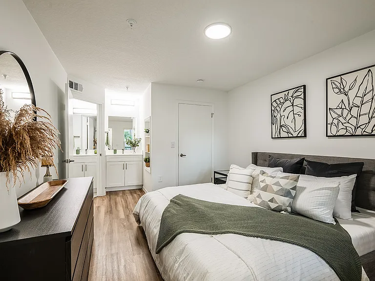Spacious primary bedroom with additional sink