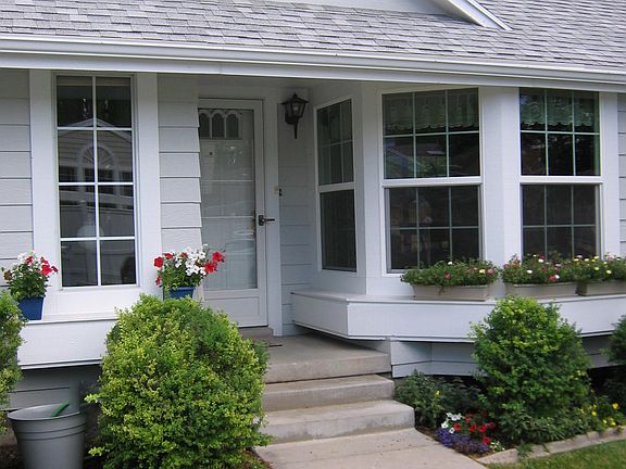Front entrance bay window