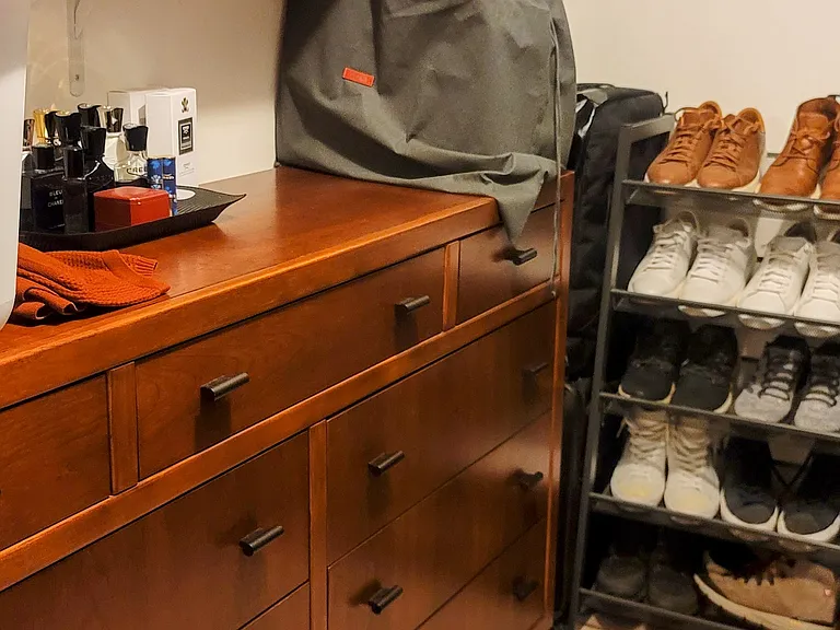 Walk in closet in Main Bedroom