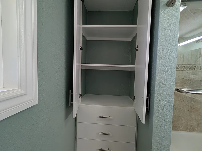 Master bathroom closet.