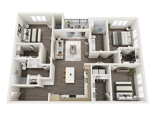 Floor plan 3B